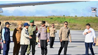 Presiden Tinjau Penanganan Dampak Banjir di Tapanuli Tengah