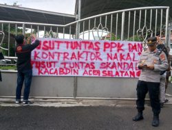 ALMP AKSI Gelar Demontrasi, Tuntut Penanganan Dugaan Korupsi Dinas PUPR dan KKN Pendidikan Aceh Selatan