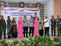 Dihadiri Wakil Bupati Tapteng, Acara Pisah Sambut Kapolres Dilaksanakan di Aula Polres