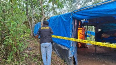 Tim Gabungan Gelar Operasi Penertiban Penambangan Emas Tanpa Izin