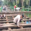 Jembatan Merah Putih Presisi Dibangun Polri untuk Masyarakat Desa Sangau