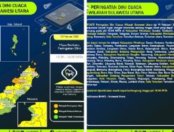 Hujan Lebat Dinyatakan Terjang Wilayah Sulawesi Utara