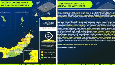 Hujan Lebat Dinyatakan Terjang Wilayah Sulawesi Utara
