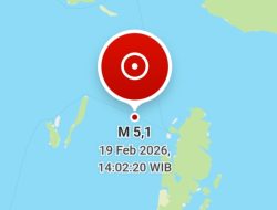Gempa Magnitudo 5,1 Guncang Laut Barat Laut Kepulauan Aru