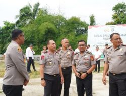 Kapolda Riau Tinjau Jembatan Renovasi di Desa Gobah