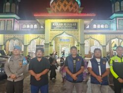 Pengamanan Sholat Tarawih Dilaksanakan Polres Kuansing di Enam Masjid
