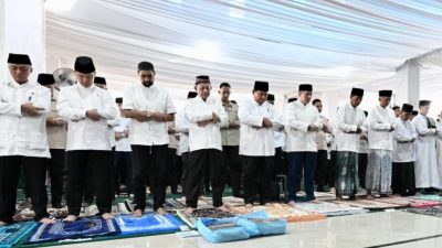 Presiden Prabowo Salat Idulfitri Bersama Masyarakat Aceh Tamiang