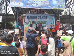 Senam Bersama Jalan Santai Pererat Keakraban Seluruh Warga