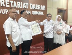 Penghargaan Kesehatan Diraih Aceh Singkil dari Kemenkes RI