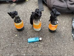 Bawa Botol Pembakar Saat Unjuk Rasa, Seorang Pria Ditetapkan Tersangka