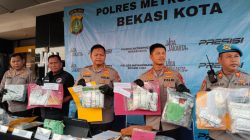 Polres Bekasi Kota Ungkap 102 Kasus Narkotika dan Obat Keras