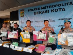 Polres Bekasi Kota Ungkap 102 Kasus Narkotika dan Obat Keras