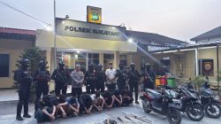 Brimob Gagalkan Aksi Tawuran di Sukatani Bekasi, 8 Remaja dan 3 Sajam Diamankan