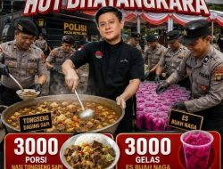 Sambut HUT Bhayangkara ke‑80, Polda Metro Jaya Gelar Masak Besar Bagikan Ribuan Porsi Makanan