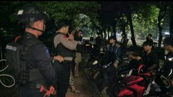 Patroli Brimob Amankan 8 Motor Diduga untuk Balap Liar di Duren Sawit