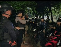 Patroli Brimob Amankan 8 Motor Diduga untuk Balap Liar di Duren Sawit