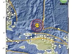 Gempa Berkekuatan Magnitudo 3,9 Guncang Wilayah Barat Laut Tambrauw
