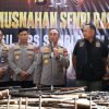 Polda Sumsel Musnahkan 397 Senjata Api Ilegal Hasil Operasi
