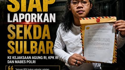 PERMAHI Laporkan Sekda Sulbar ke Tiga Lembaga Penegak Hukum