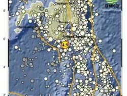 Gempa Magnitudo 4,9 Guncang Wilayah Barat Laut Tahuna