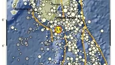 Gempa Berkekuatan 3,9 SR Guncang Wilayah Sangihe