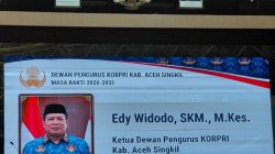 Edy Widodo Dikukuhkan Sebagai Ketua KORPRI Aceh Singkil