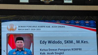 Edy Widodo Dikukuhkan Sebagai Ketua KORPRI Aceh Singkil