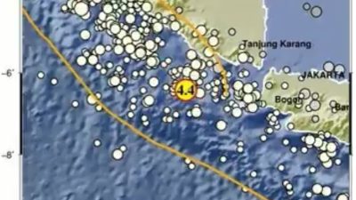 Gempa Magnitudo 4,4 Guncang Wilayah Tanggamus Lampung