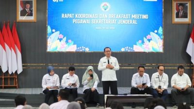 Sekjen Kemendes PDT Pimpin Rakor Penguatan Kinerja Layanan