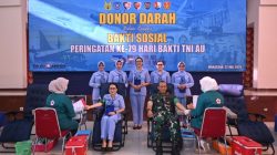 Lanud Sultan Hasanuddin Gelar Donor Darah Wujud Pengabdian