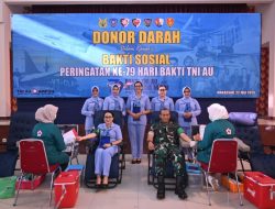 Lanud Sultan Hasanuddin Gelar Donor Darah Wujud Pengabdian