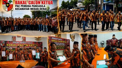 Guntur Sahputra Daftar Jadi Calon Tunggal Ketua PAC PP Medan Denai