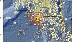 Gempa Magnitudo 4,7 Guncang Wilayah Barat Laut Tahuna