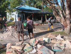 Pengecoran Jalan TMMD Sorong Selatan Rampung Seratus Persen