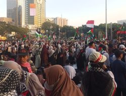 Aksi Bela Palestina di Monas Berlangsung Tertib Aman