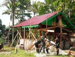 Pembangunan Rumah TMMD Capai Lima Puluh Delapan Persen