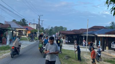 Desa Blok VI Baru Pasang 600 Bendera Semarakkan HUT RI