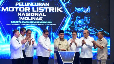 Hadiri Peluncuran MoLiNas, Panglima TNI Dukung Penuh Kemandirian Teknologi dan Industri Kendaraan Listrik Nasional