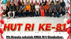 Semarak HUT RI ke-81, SMA N 1 Singkohor Siap Gelar Upacara Pengibaran Bendera dengan Tema “Merdeka Penuh Berkah Mulia, Berkarakter Tangguh”