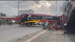 Pool Bus Langgar Perwal 61/2018, Jadi Pemicu Kemacetan di Jalan Sisingamangaraja Medan