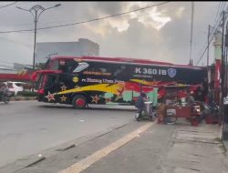 Pool Bus Langgar Perwal 61/2018, Jadi Pemicu Kemacetan di Jalan Sisingamangaraja Medan