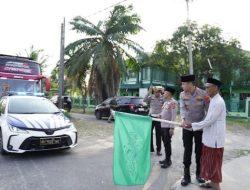 Kapolres Indramayu Lepas Rombongan PCNU Menuju Muktamar NU ke-35 di Jombang, Tekankan Sinergi Jaga Kondusivitas