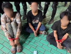 Brimob Polda Metro Jaya Tangkap 3 Pelaku Perampasan HP & Uang Sopir Truk di Tomang